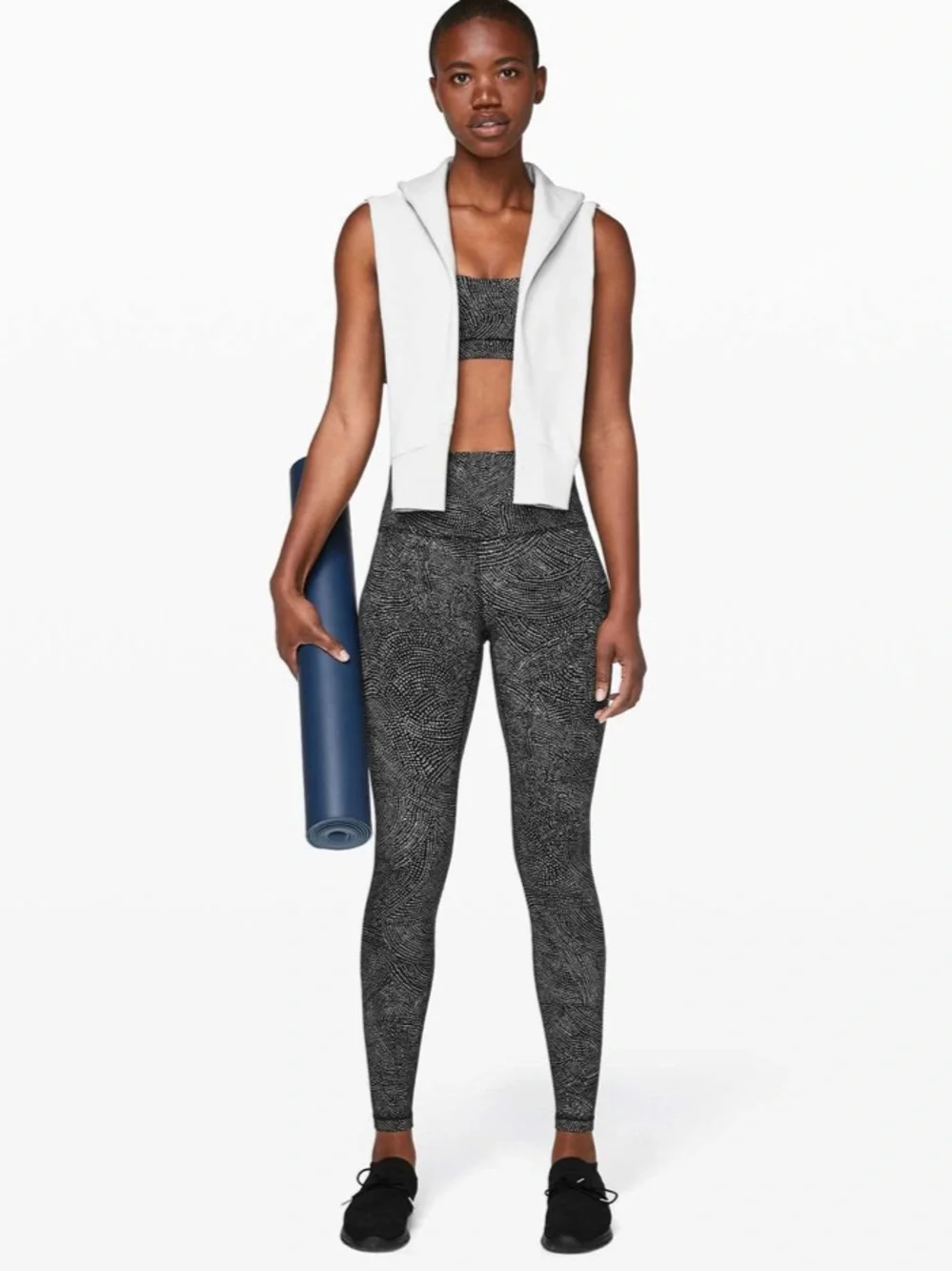 LULULEMON - Align - Free Spirit Black & White Dot-Print High-Rise Leggings - Picture 5 of 9